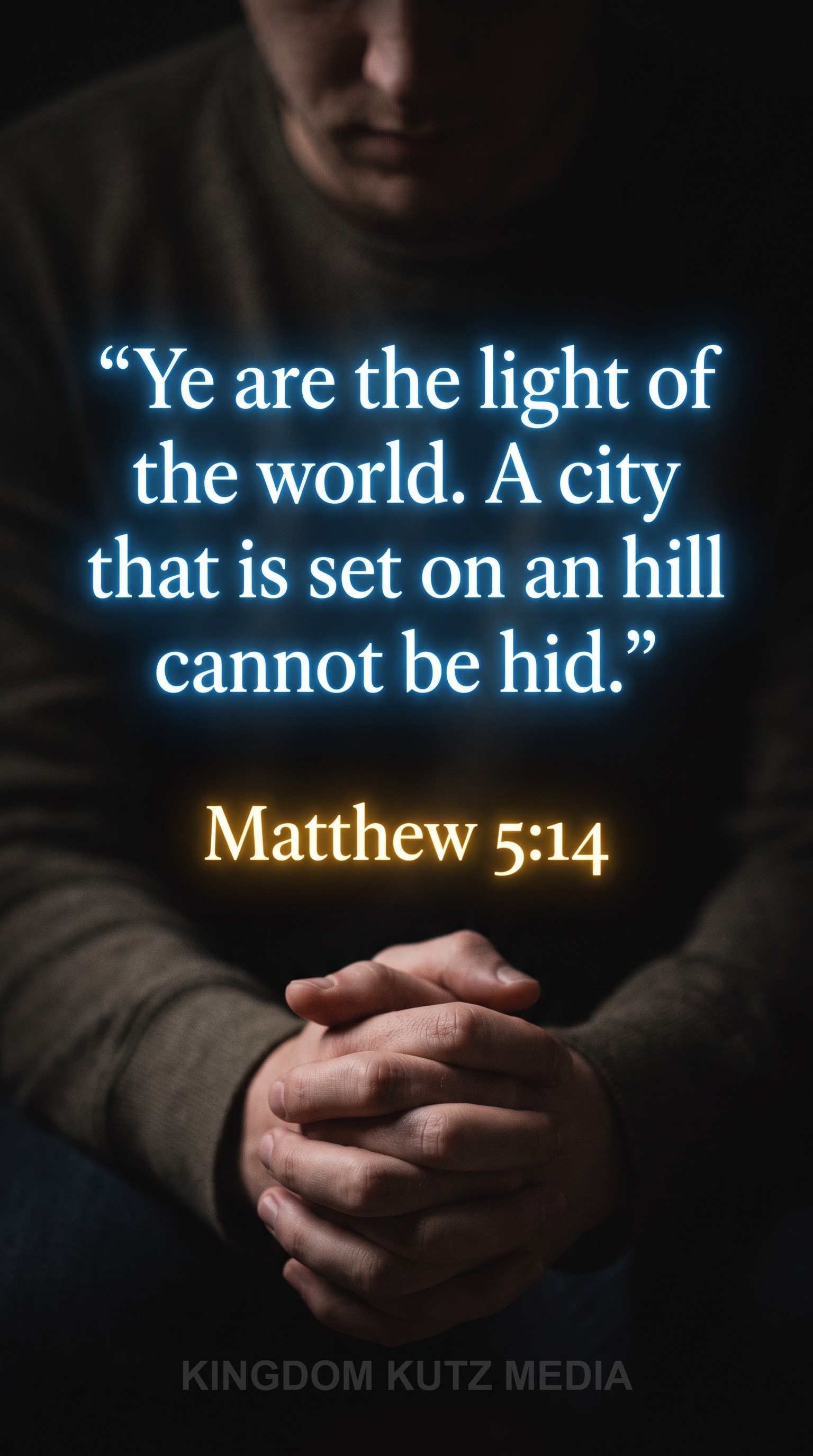 Bible verse card, Matthew 5:14 KJV