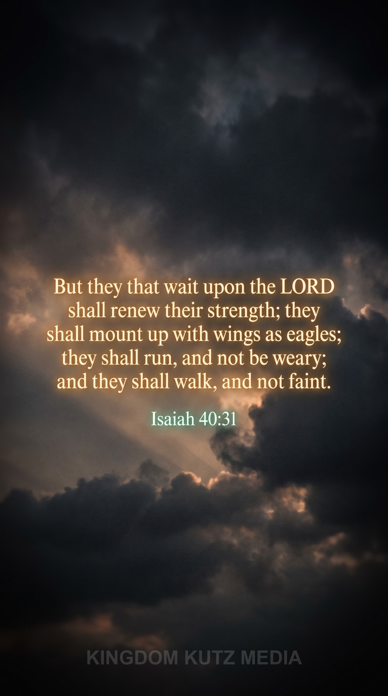 Bible verse card, Isaiah 40:31 KJV