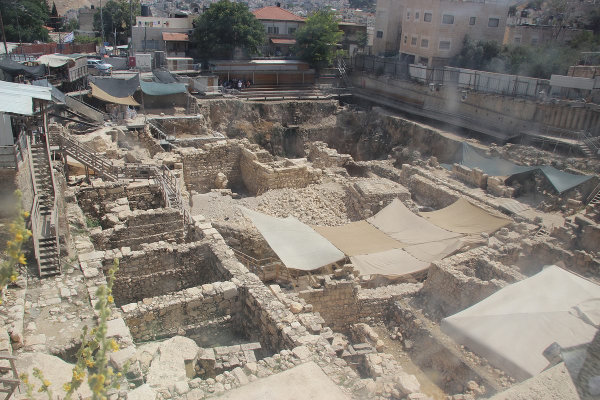 The City of David Temple Beams